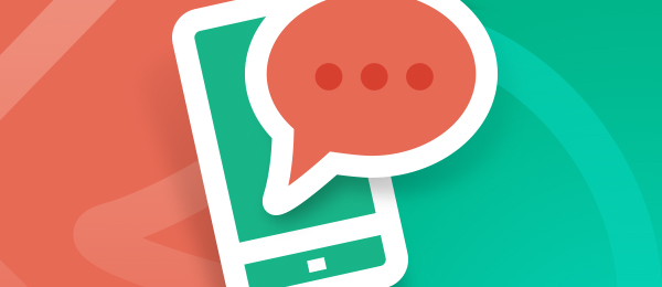 Phone and speech bubble icon